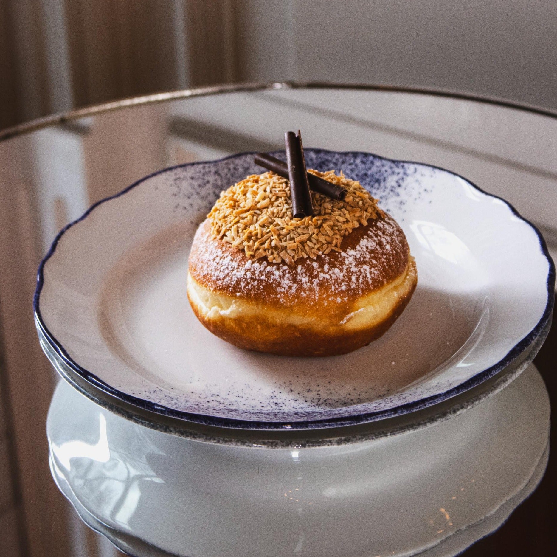 DULCE DE LECHE AND TOASTED COCONUT DOUGHNUT